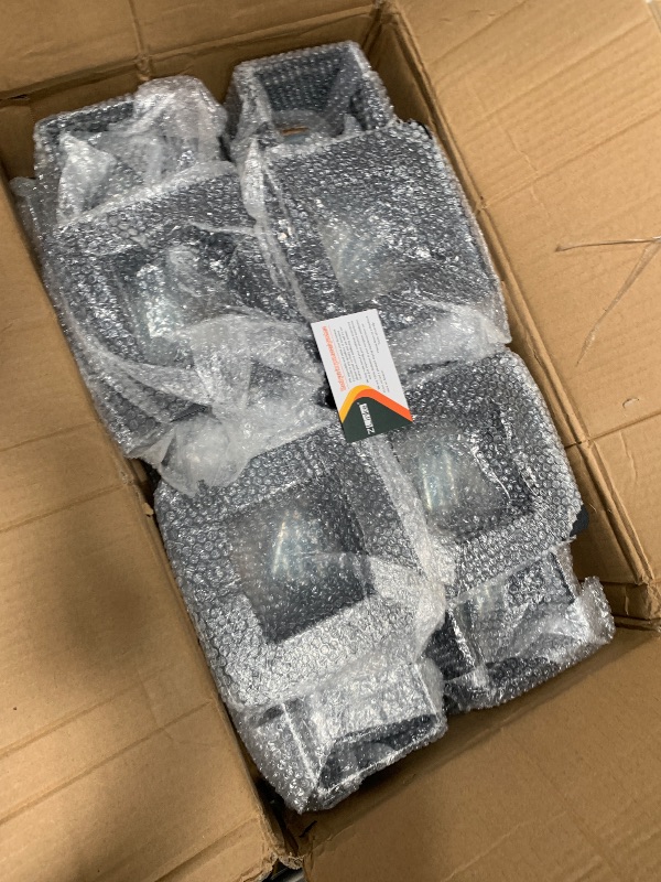 Photo 1 of 10 PCS Metal 4×4 Post Base Post Base Brackets,Inner Size 3.5"x3.5" Heavy Duty Powder-Coated Post Anchor Matte Black Wood Post Brackets (Black 10pcs)