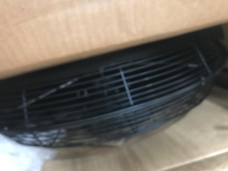 Photo 1 of (BENT ON FRONT/ DISFNCTIONAL) Comfort Zone 20 inch High-Velocity Heavy-Duty Industrial Floor Fan, 3 Speeds, Metal Construction and Aluminum Blades, Carry Handle, Rubber Feet, Ideal for Garage, Workshop, or Industrial Spaces, Black
