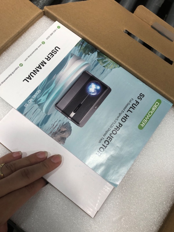 Photo 1 of [Auto Focus/5" LCD] Outdoor Projector 4K with WiFi 6 and Bluetooth, DBPOWER 900 ANSI Native 1080P Portable Projector, Auto Keystone & Zoom, Sealed Engine, Movie Projector for iOS/Android/TV Stick