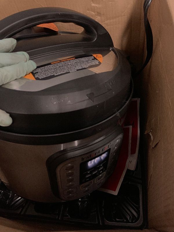 Photo 1 of Instant Pot Duo 7-in-1 Electric Pressure Cooker, Slow Cooker, Rice Cooker, Steamer, Sauté, Yogurt Maker, Warmer & Sterilizer, Includes App With Over 800 Recipes, Stainless Steel, 8 Quart