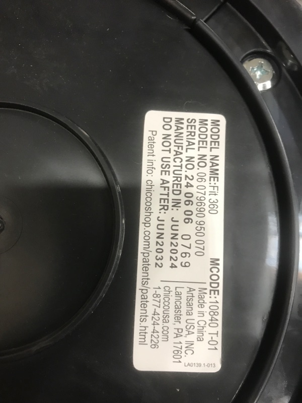 Photo 1 of Chicco Fit360 ClearTex Rotating Convertible Car Seat with 360 Degree Rotation for Rear-Facing and Forward-Facing Usage, LeverLock Self-Tensioning Lock System | Black/Black