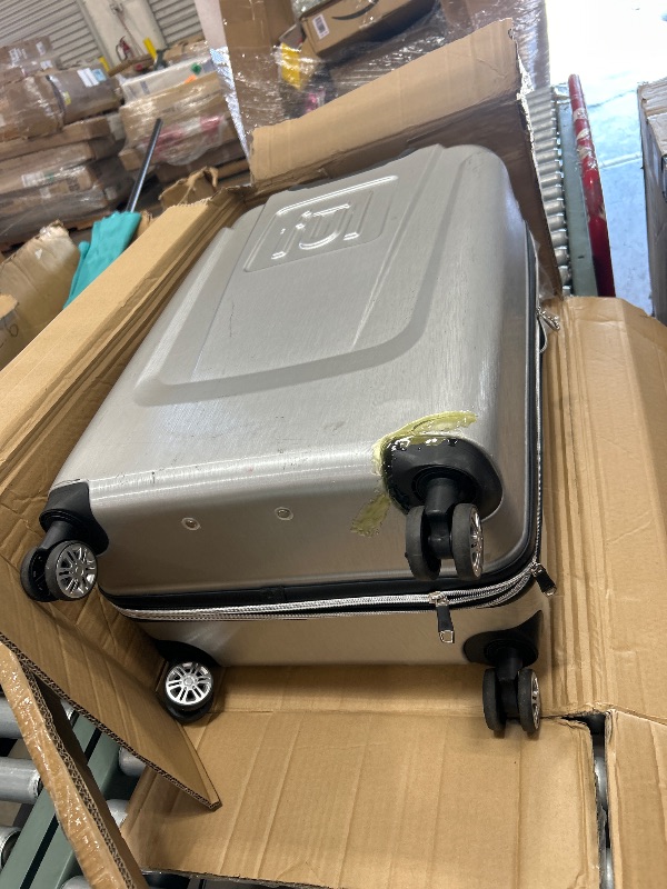 Photo 1 of FUL Disney Mickey Mouse 29 Inch Rolling Luggage, Hardshell Suitcase with Spinner Wheels, Silver ( major usage ) 