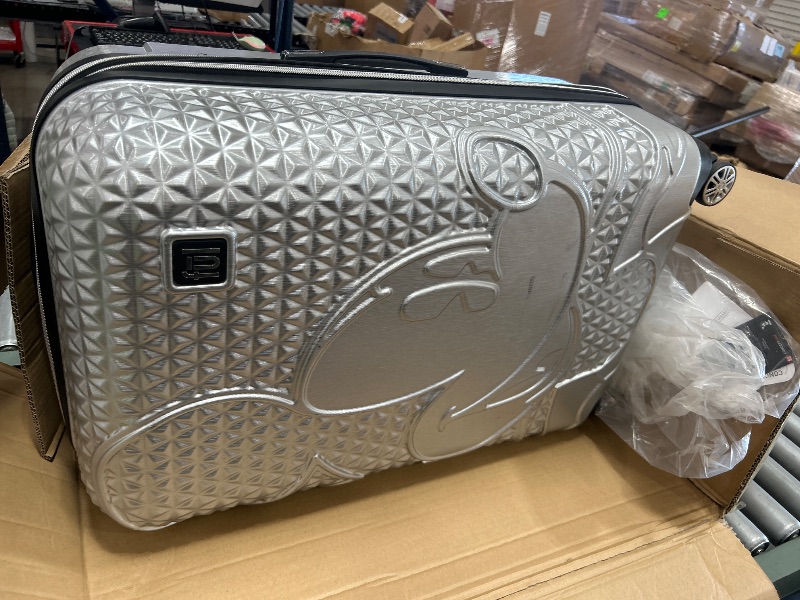 Photo 1 of FUL Disney Mickey Mouse 29 Inch Rolling Luggage, Hardshell Suitcase with Spinner Wheels, Silver ( major usage ) 