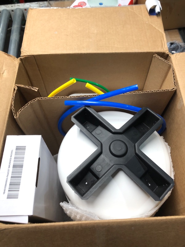 Photo 1 of (PARTIAL SET) (USED/FAIR) GE 5-Stage Reverse Osmosis Under Sink Water Filtration System with Faucet | Reduces 95+ Impurities including Lead, Chlorine, Arsenic | Filters FQ18PN, FQ18MN, FQ18RT | GXRV40TBN