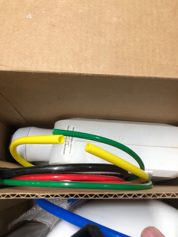 Photo 1 of (PARTIAL SET) (USED/FAIR) GE 5-Stage Reverse Osmosis Under Sink Water Filtration System with Faucet | Reduces 95+ Impurities including Lead, Chlorine, Arsenic | Filters FQ18PN, FQ18MN, FQ18RT | GXRV40TBN