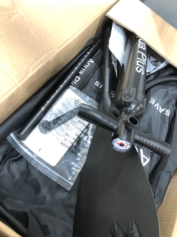 Photo 1 of ***PARTS ONLY***Aqua Plus 6inches Thick Inflatable SUP for All Skill Levels Stand Up Paddle Board,Paddle,Double Action Pump,ISUP Travel Backpack, Leash,Shoulder Strap,Youth,Adult Inflatable Paddle Board