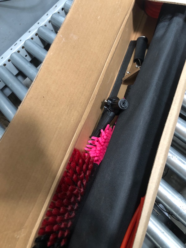 Photo 1 of ***PARTS ONLY***26ft Long Reach Solar Panel Cleaning Kit - Aluminum Extendable Water Fed Pole, 22in Wide Brush & Squeegee, Bendable Dusting Brush - Outdoor Window Washing Equipment Tool
