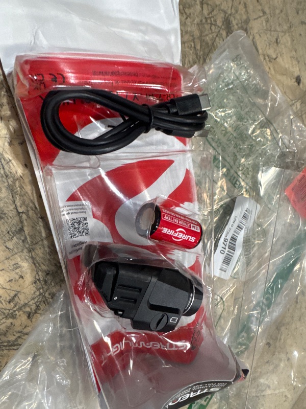 Photo 1 of *UNABLE TO TEST* Streamlight 69458 TLR-7 HL-X USB 1000-Lumen Rechargeable Rail Mounted Weapon Light, Includes Interchangeable High and Low Switches, Black
