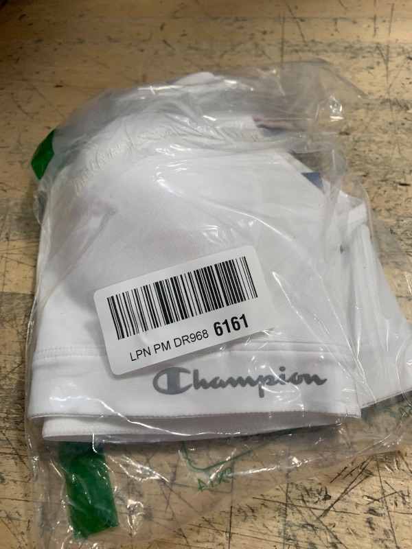 Photo 1 of (36C) (BAGGED) Champion womens Motion Control Zip Sports Bra, White, 36C US