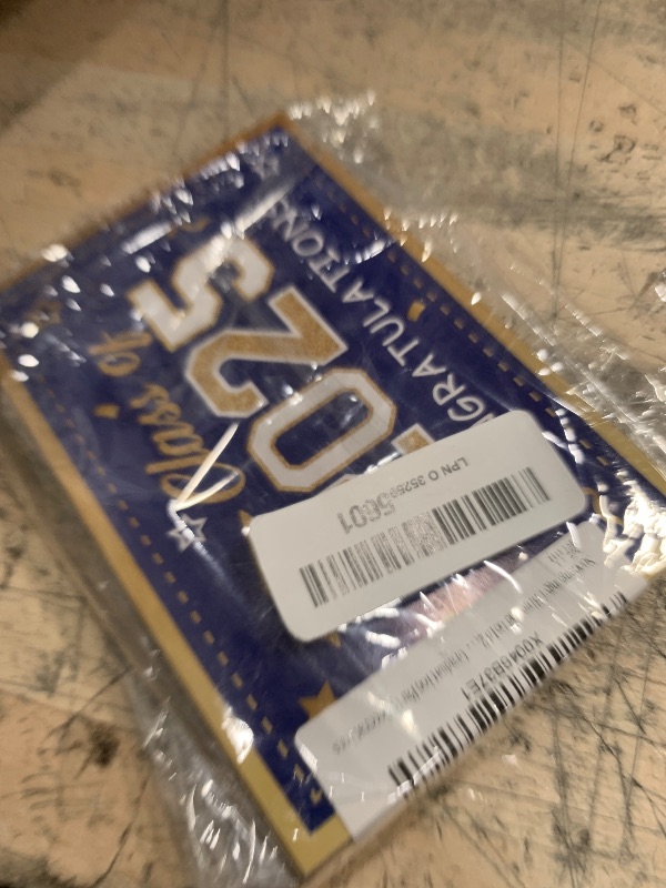 Photo 1 of **CARDA ONLY** suonengongyi Blue and Gold 2025 Graduation Party Decorations, Blue and Gold Graduation Card Box With 48pcs Grad Advice Cards, Class of 2025 Card Boxes for Grad Party