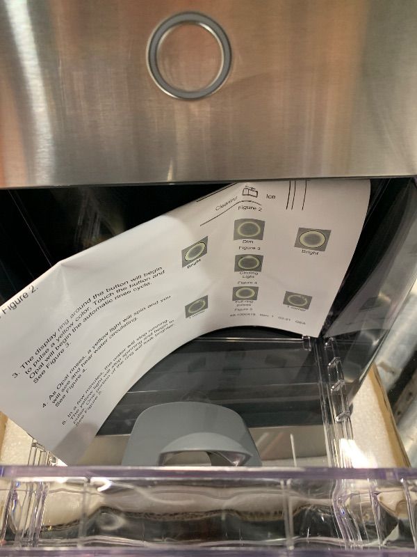 View 3 of GE Profile OPAL01GEPSS Opal | Countertop Nugget Ice Maker | Portable Ice Machine Complete with Bluetooth Connectivity | Smart Home Kitchen Essentials | Stainless Steel Finish | Up to 24 lbs. of Ice Per Day