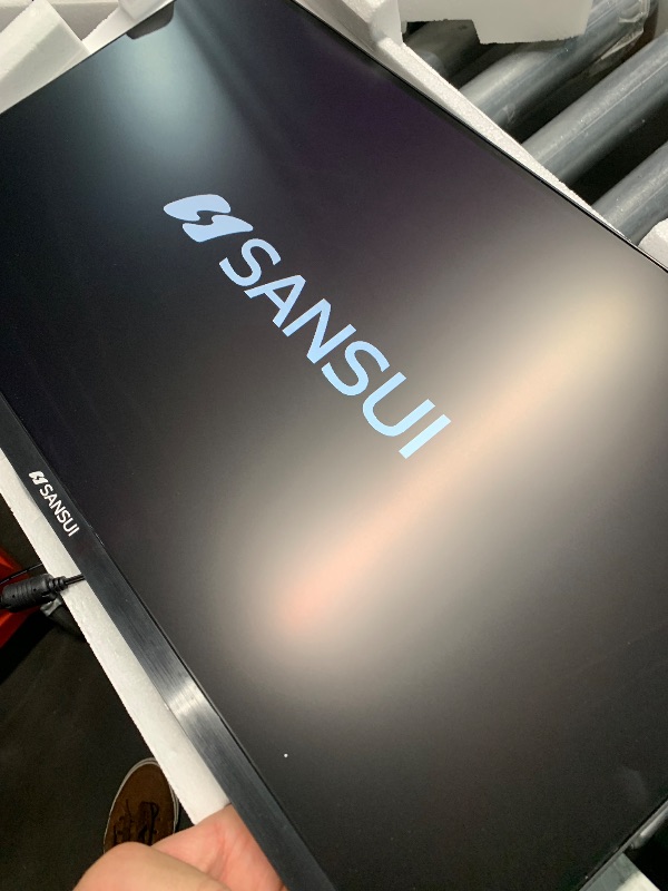 Photo 1 of SANSUI Monitor 24 Inch 100Hz PC Monitor, HDMI VGA Ports VESA Mount, FHD Computer Monitor Ultra-Slim Ergonomic Tilt Eye Care for Home Office (ES-24F2, HDMI Cable Included)