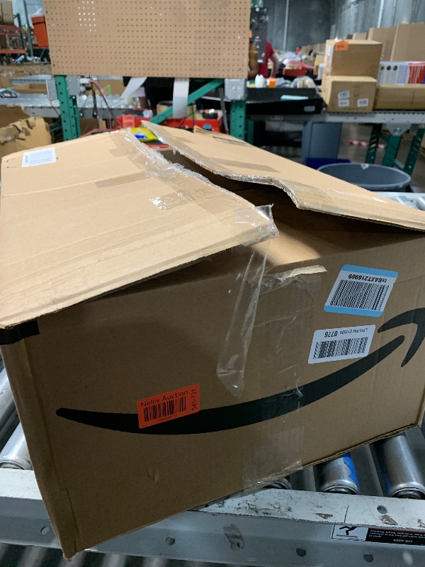 Photo 1 of Amazon Basics 5-Shelf Tower Adjustable Storage Shelving Unit, Chrome, 16 D x 16 W x 54 H in