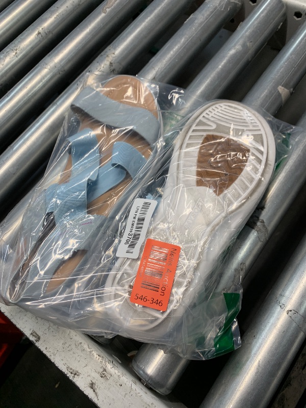 Photo 1 of ***(HEAVILY USED/ MINOR DAMAGE)***mysoft Women's Comfortable Walking Sandals Air Cushion Sport Slingback Elastic Band Platform Shoes
