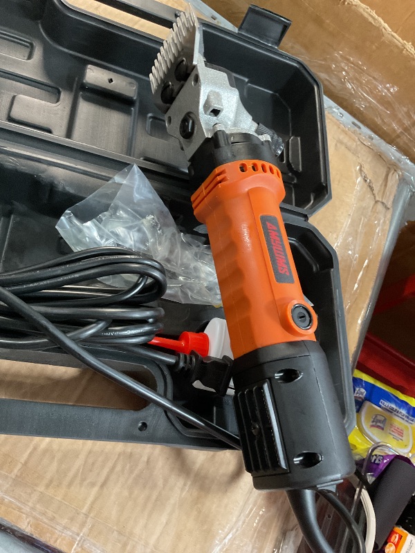 Photo 1 of (See all images) AMYWMS Sheep Shears Electric 550W - Professional Sheep Clippers Two Blades, 6 Speed Heavy Duty Livestock Haircut for Grooming Sheep Goats 