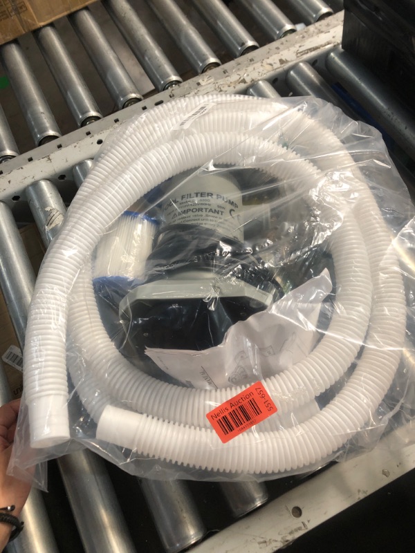 Photo 1 of Tool Daily Pool Filter Pump for Above Ground Swimming Pools, Small Pool Pump and Filter Kit 530 GPH, 2 Extra Filter Cartridge Replacements