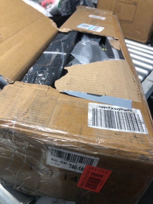 Photo 1 of ***DAMAGED - INCOMPLETE - SEE PICTURES***
Maenizi California King Bed Frames No Box Spring Needed, 14 Inch Heavy Duty Metal Platform Support Up to 3000 lbs with Steel Slat, Easy Assembly, Noise Free, Black