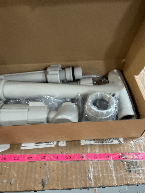 Photo 1 of Pool Fountain for Above and In-Ground Pools, Adjustable Dual Spray Waterfall Sprinkler Cooler for Pool, Swimming Pool Spa Water Fountain, High-Pressure Pool Spray Fountain