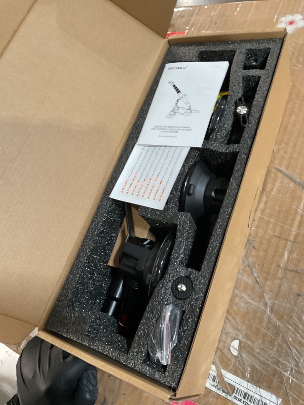 Photo 1 of NEEWER Triple Suction Cup Car Mount Kit with 2in1 Extension Pole/Selfie Stick, Quick Release Outside Windshield Magic Arm Camera Mount with Action Camera Adapter Compatible with GoPro Insta360, CA065