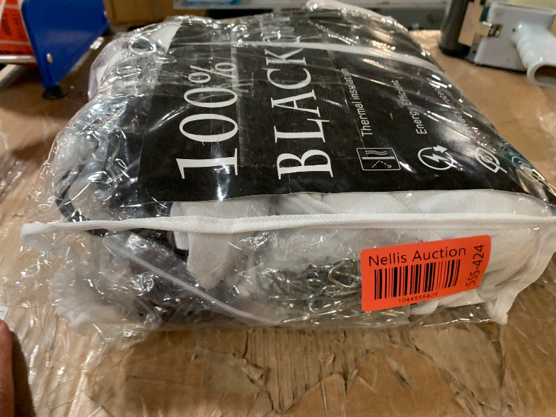 Photo 1 of (USED/FAIR) (BAGGED) PANELSBURG 120 Inch Curtains 2 Panel Set,Blackout Pleated Hooks Faux Linen Black Out Extra Long Curtains for Living Room,52 Wide by 120 in Length,Off Pearl White
