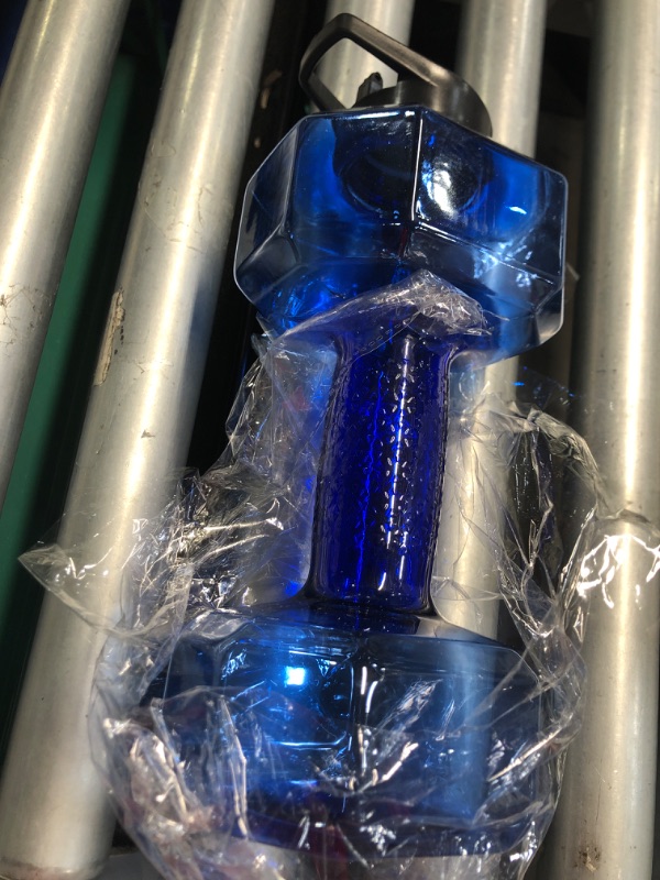 Photo 1 of Water Weights for Pool Exercise Set of 2, Aquatic Exercise Dumbells with Non-slip Handle, PE Materials Pool Exercise Equipment for Adults Pool Fitness (Blue)