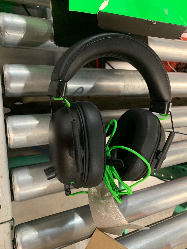 Photo 1 of ***(PARTS ONLY/ MAJOR DAMAGE/ SEE NOTES)***Razer BlackShark V2 X Gaming Headset: 7.1 Surround Sound - 50mm Drivers - Memory Foam Cushion - For PC, PS4, PS5, Switch - 3.5mm Audio Jack - Black