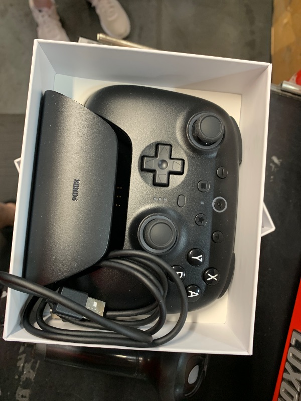 Photo 1 of 8Bitdo Ultimate 2 Bluetooth Controller for Switch/Switch 2 & Windows PC, Switch Pro Controller with TMR Joysticks, Switchable Hall Effect/Tactile Triggers, Vibration and Motion Control - Black