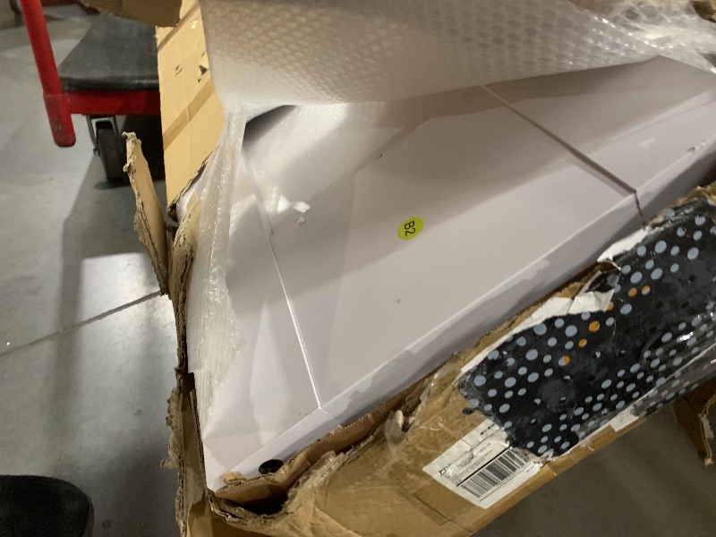 Photo 1 of (used)(unknown if complete) FREDBECK 30X84(Double 15x84) White Bifold Barn Door Sliding Bi fold Doors Bi-fold Folding with 34"