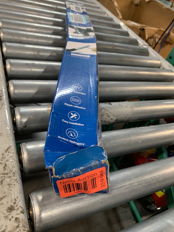 Photo 1 of (used) Retractable Car Sun Shade, Retractable Car Sun Shade 70cm Width Windshield Cover Aluminium Foil with Suction Cup