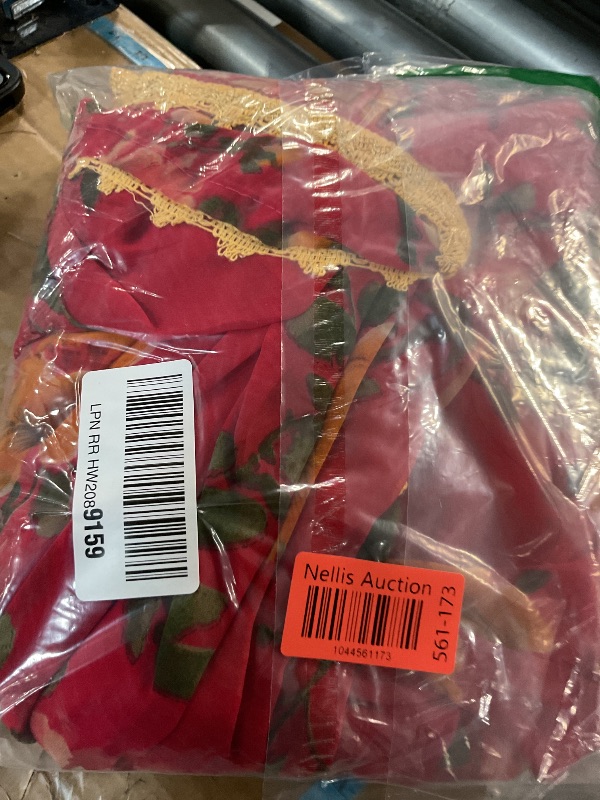 Photo 1 of ***(STOCK PHOTO FOR REFERENCE ONLY. COLORS WILL VARY)***MOHIT CREATIONS Women's Partywear Printed Saree with Unstitched Blouse (RED1)