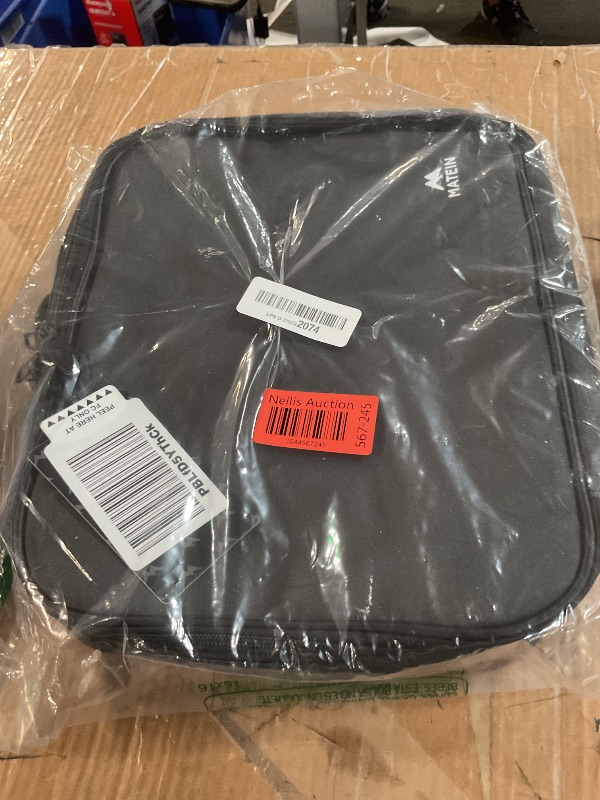 Photo 1 of MATEIN Cord Organizer Case with Adjustable Divider, DJ Cable File Bag for DJ Gear, Sound Instrument and Music Equipment Accessories, Shockproof Portable Double Layer Cord Bags, Black