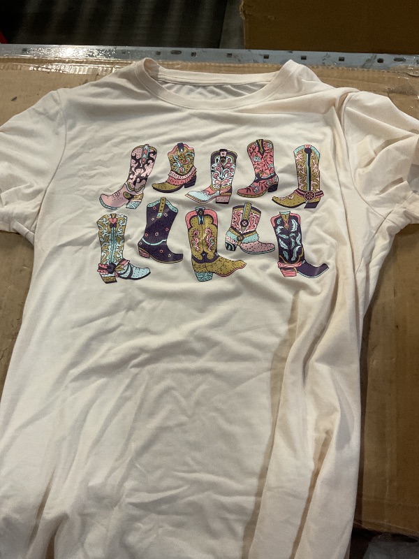 Photo 1 of (See all images)  Sunshine Beach T Shirt Short Sleeve Summer Graphic Tees Tops Beige S