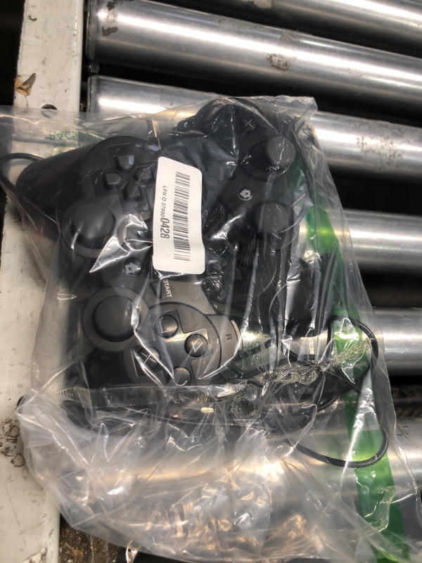 Photo 1 of Diswoe Controllers for PS-3, Wireless PS-3 Controller 2 Pack, Bluetooth Gamepad Joystick, Double Vibrating Controller for Play_station 3 with 2 USB Charging Cables Thump Grips, Black