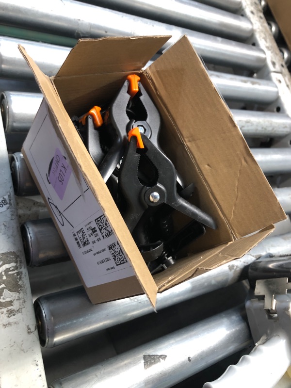 Photo 1 of 10 Pack Spring Clamps Heavy Duty - Assorted Sizes Spring Clips Plastic 6.5 Inches, 4.5 Inches, 3.5 Inches Set - Backdrop Clips Small Clamps For Crafts Woodworking Background