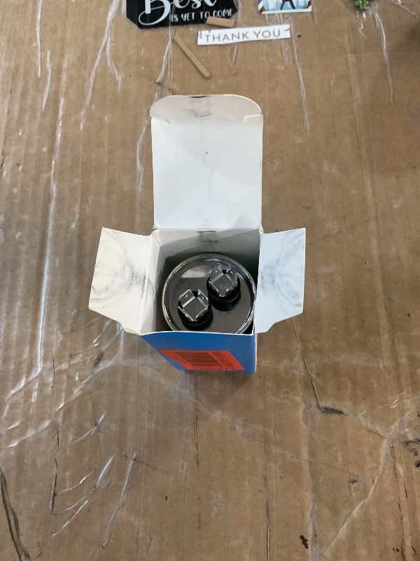Photo 1 of [UL Certified] 20 MFD uf ± 5% MFD 370 V VAC or 440 Volt Multi-Purpose Motor Run Round Capacitor by Blue Stars - Compatible for Air Conditioner or Heat Pump Condenser
