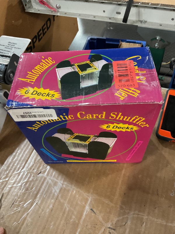 Photo 1 of (PARTS) (NOT FUNCTIONAL) FONBEAR Automatic Card Shufflers 6 Deck (Playing Cards Included) - Battery-Operated Electric Shuffler Heavy Duty - Great for Casino, Home & Tournament Use for UNO, Blackjack, Texas Hold'em, Phase 10