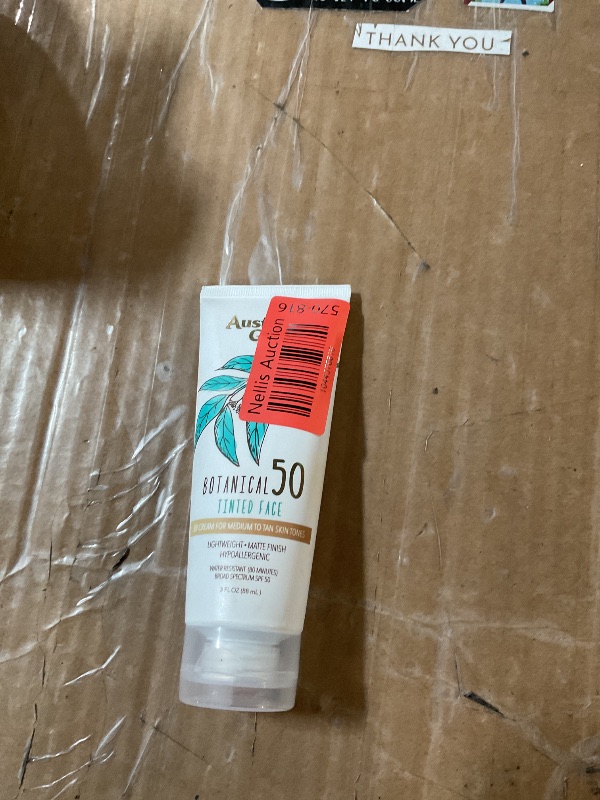 View 2 of Australian Gold Botanical SPF 50 Tinted Mineral Sunscreen for Face, Non-Chemical BB Cream, Water-Resistant, Matte Finish, For Sensitive Facial Skin, Medium to Tan Skin Tones, 3 FL Oz