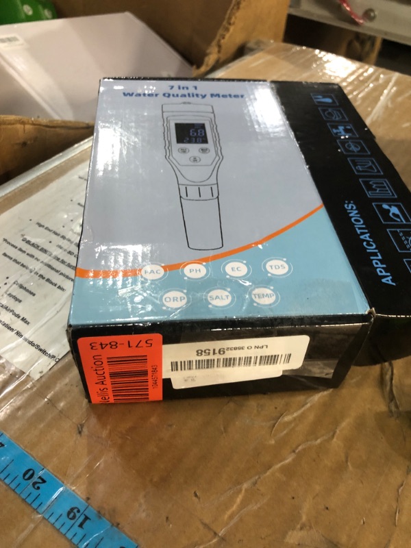 Photo 1 of Yewhick Chlorine Meter & Pool Salt Tester, Pool pH Tester & Salt Meter for Pools, 7 in 1 FAC Digital Salinity Tester for Saltwater Aquarium Sodium Chloride Swimming Pools Hot Tubs Spas