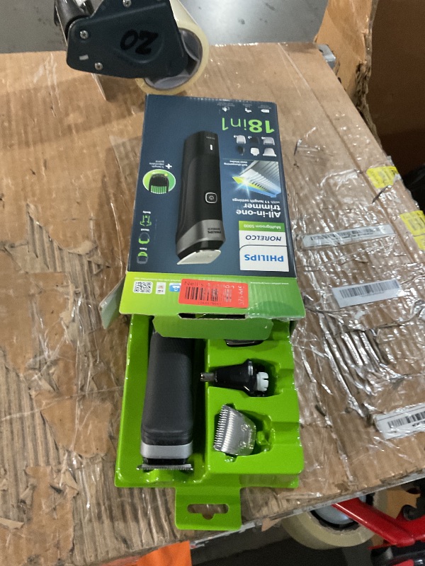 Photo 1 of (SEE NOTES) Philips Norelco Multigroom Series 5000 18 Piece, Beard Face, Hair, Body and Intimate Hair Trimmer for Men - NO BLADE OIL MG5910/49