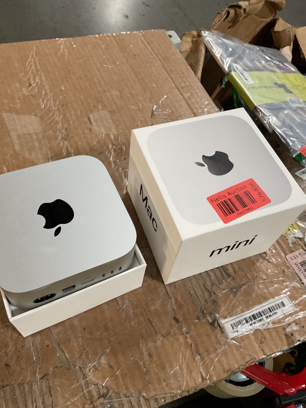 Photo 1 of **MISSING ACCESSORIES, UNABLE TO TEST, SOME SCUFFS** Apple 2024 Mac mini Desktop Computer with M4 chip with 10?core CPU and 10?core GPU: Built for Apple Intelligence, 16GB Unified Memory, 256GB SSD Storage, Gigabit Ethernet. Works with iPhone/iPad