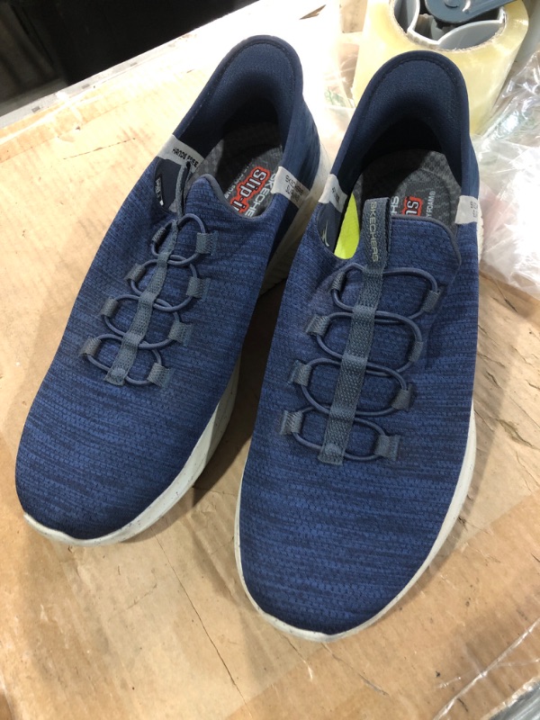 Photo 1 of (used)(see images) Skechers Men's Ultra Flex 3.0 Right Away Hands Free Slip-in Sneaker Loafer, Navy, 10.5 Wide