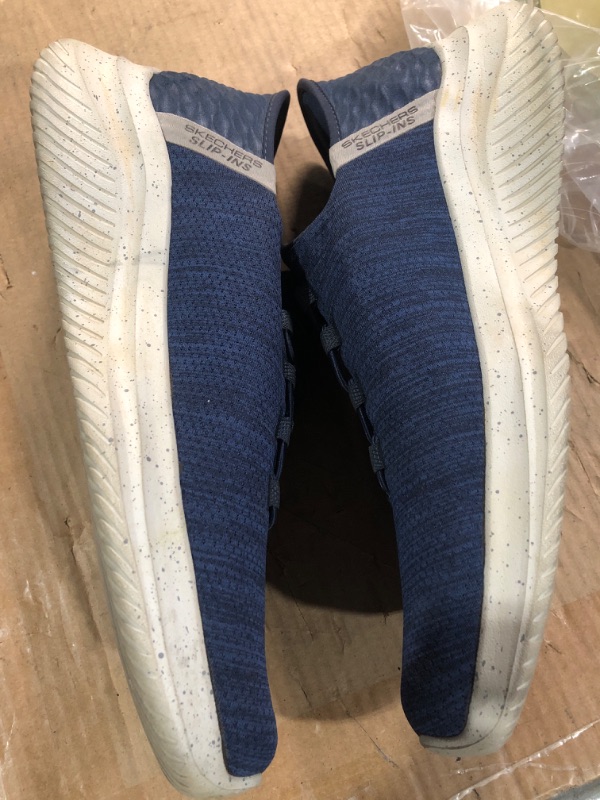 Photo 1 of (used)(see images) Skechers Men's Ultra Flex 3.0 Right Away Hands Free Slip-in Sneaker Loafer, Navy, 10.5 Wide