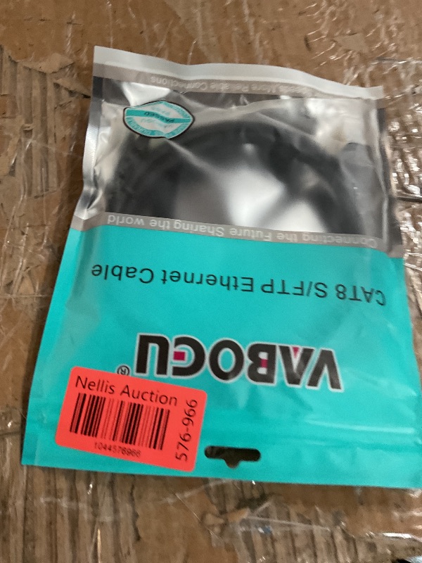 Photo 1 of Vabogu Cat 8 Ethernet Cable, 5ft Heavy Duty High Speed Internet Network Cable, 26AWG, 2000MHz 40Gbps with Gold Plated RJ45 Connectors, Shielded for Indoor & Outdoor Use