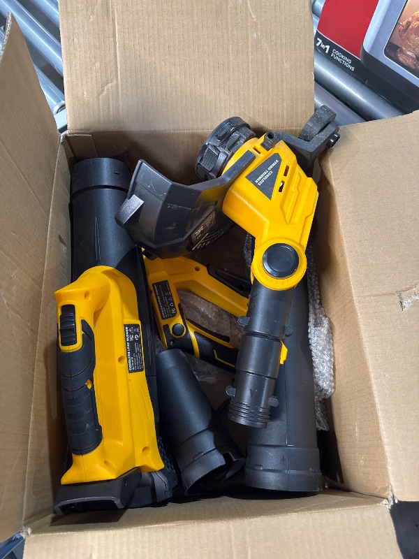 Photo 1 of (parts) (not a functional set) Cordless  Trimmer and Leaf Blower Combo Compatible with Dewalt 20V Max Battery(Battery Not Included), 12 Inch Weed Eater/String Trimmer with Auto-Feed, Lightweight Leaf Blower Cordless