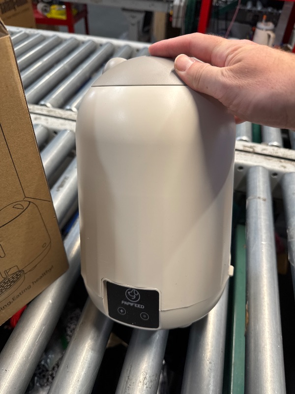 Photo 1 of (NO POWER CORD) (UNTESTED) PAPIFEED Smart Automatic Dual Power WiFi Cat Feeder - Moisture-Proof Freshness Design, 3L Capacity (Grey)