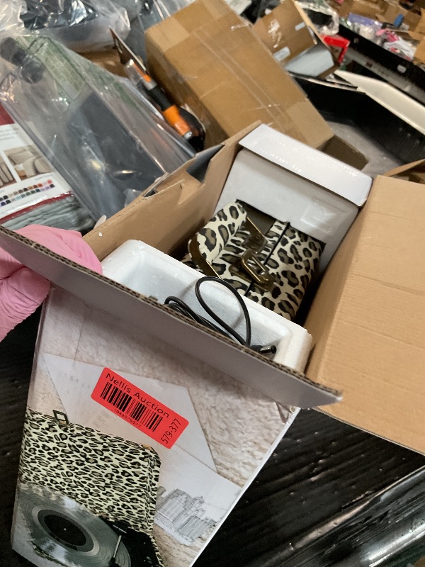 Photo 1 of ***(MAJOR DAMAGE/ SEE NOTES)***Crosley CR8005F-LP Cruiser Plus Vintage 3-Speed Bluetooth in/Out Suitcase Vinyl Record Player Turntable, Leopard
