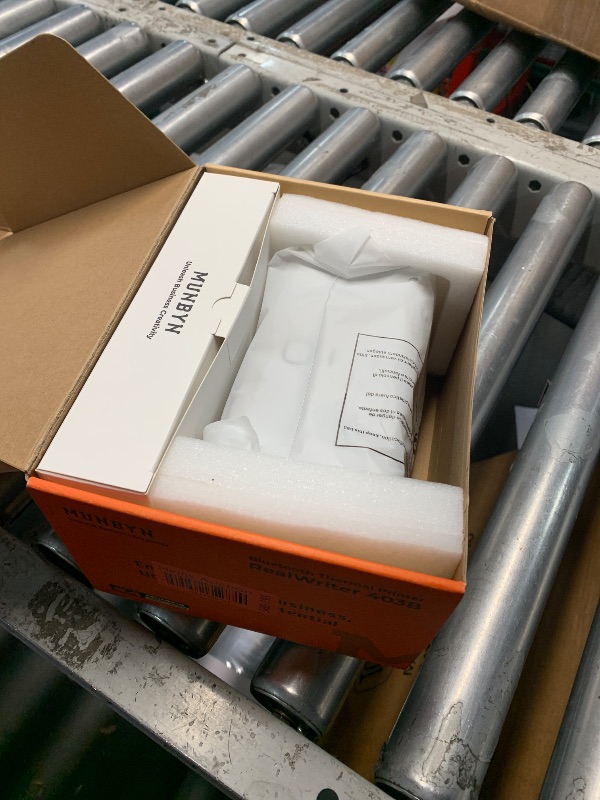 Photo 1 of MUNBYN Bluetooth Thermal Label Printer RW403B, Wireless 4x6 Shipping Label Printer for Small Business, Compatible with Android, iPhone, Windows, Mac, Chromebook, Print Width 1.57"-4.25"