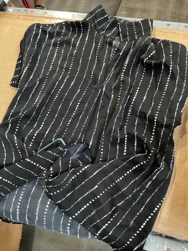 Photo 1 of (See all images) BTFBM Womens Button Down Shirts Striped Shirt Long Sleeve Casual Collared Office Work Loose small