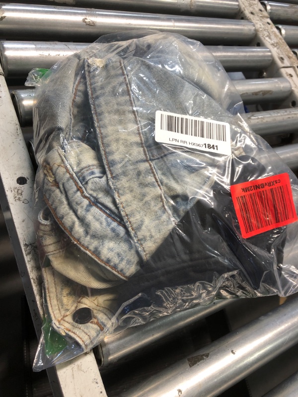 Photo 1 of [BLANKNYC] womens Black Hooded Jacket, Comfortable & Stylish Coat Denim Jacket, Casual Encounter, Small US