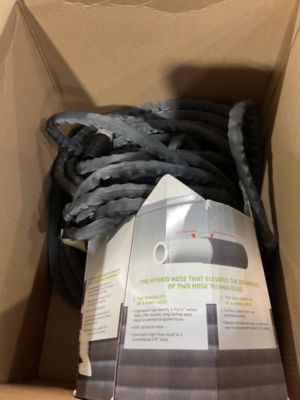 Photo 1 of (Used)(damaged)(sold for parts)(repair) zero-G 4001-100 Garden Hose, 5/8" x 100', Gray